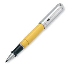 Aurora Pens Talentum Yellow w/ Chrome Cap D71CY Rollerball