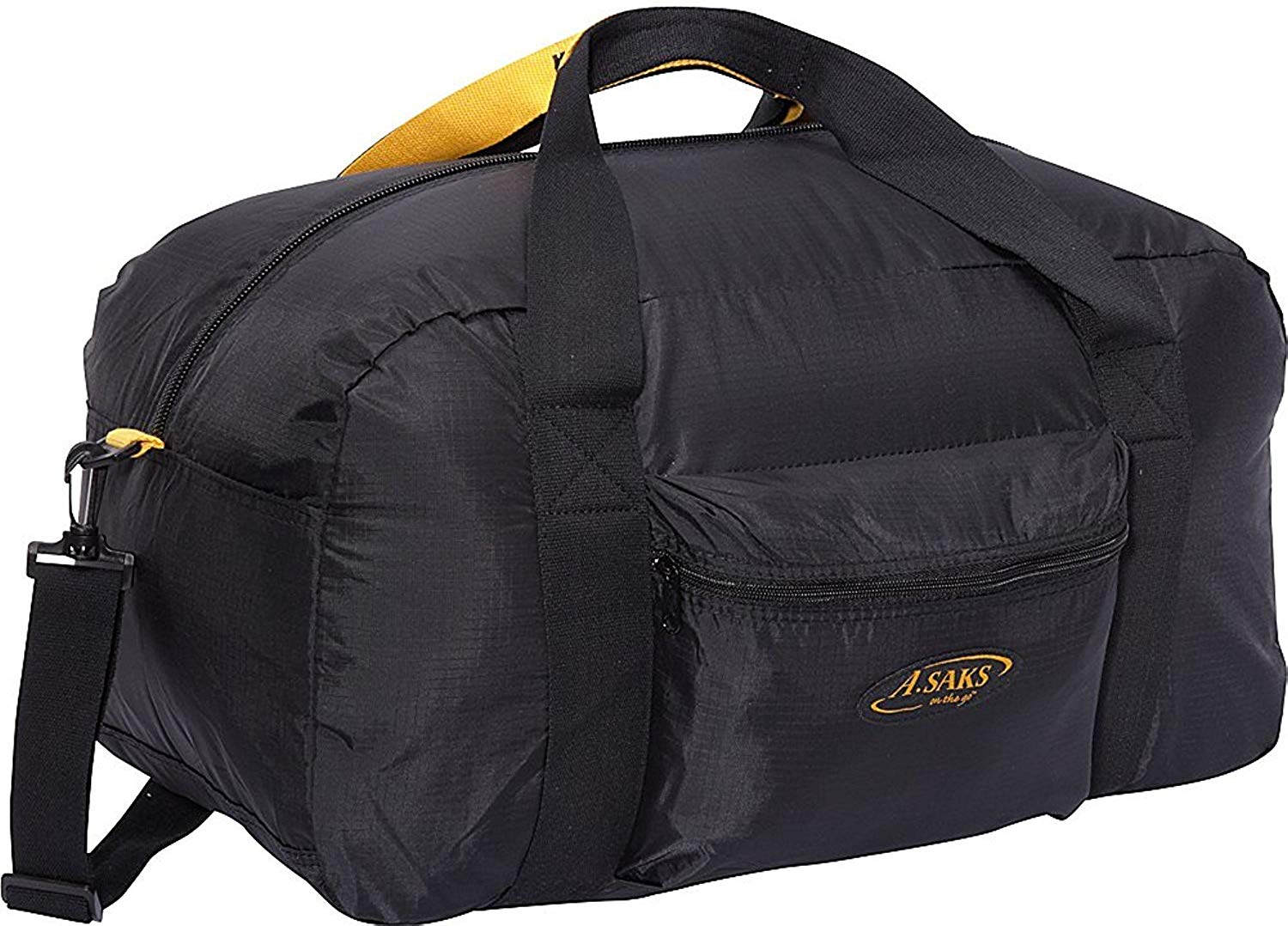 A. Saks 22"Carry-On Nylon Duffel Bag With Pouch