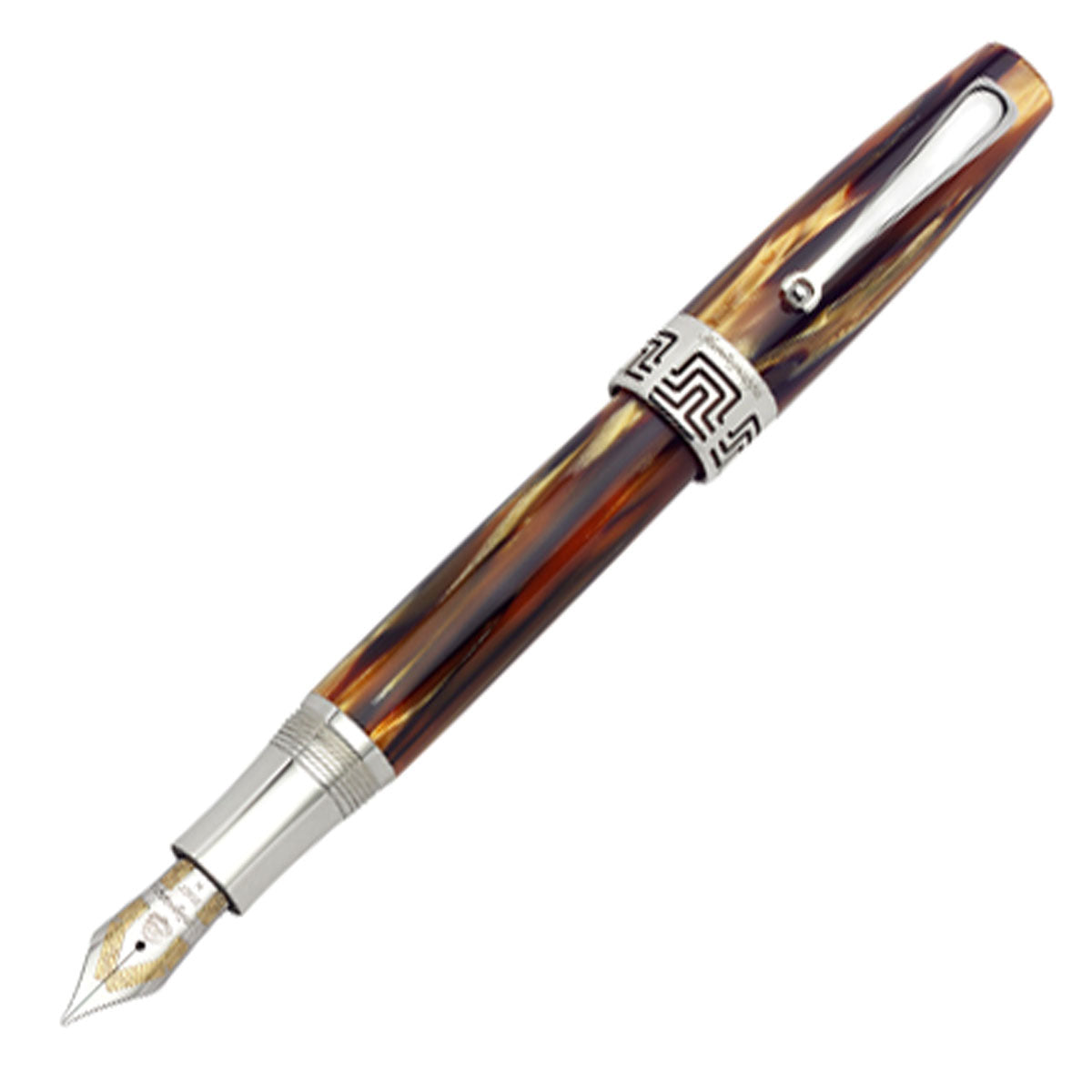 Montegrappa Extra 1930 Turtle Brown Celluloid Fountain Pen - Model: ISEXT_CW