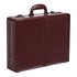 Mancini Leather Expandable Attache Case Burgundy