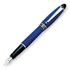 Aurora Pens Ipsilon Satin Blue B10B Fountain Pen
