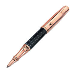 Monteverde Pens - Invincia - Rose Gold and Carbon Fiber Rollerball Pen MV40061