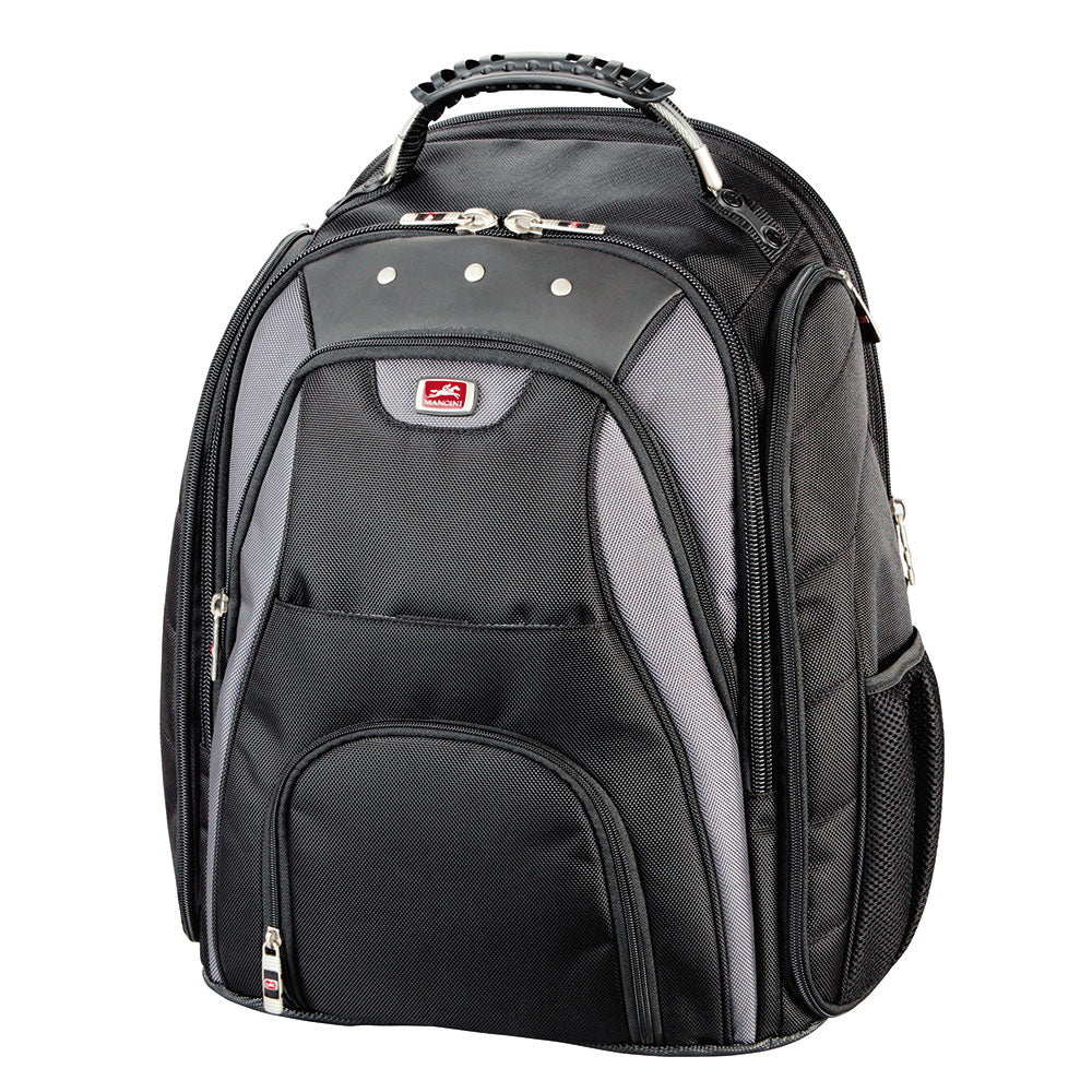 Mancini Backpack for Laptop and Tablet Black