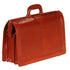 Mancini Leather Laptop Compatible Litigator Briefcase Brown