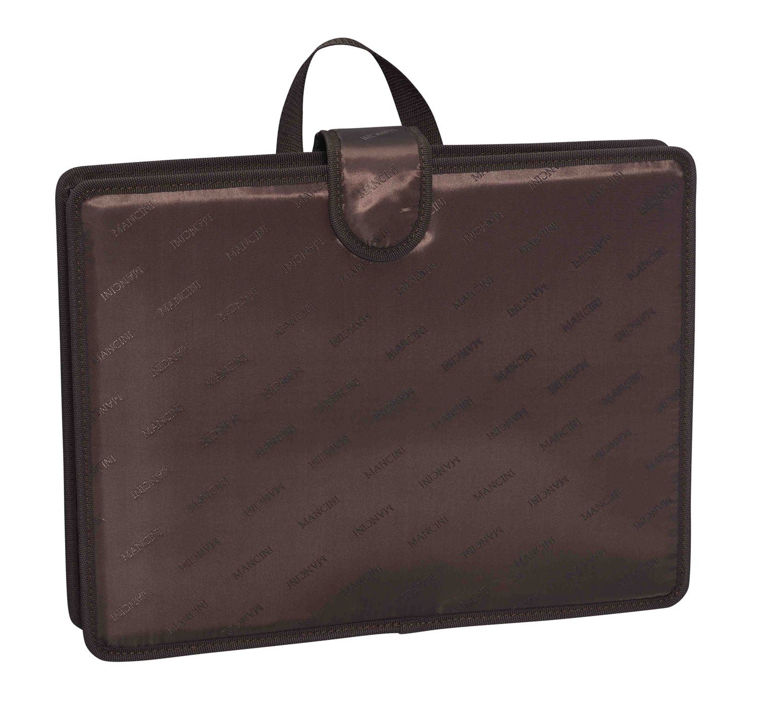 Mancini Leather Vanizia Deluxe Wheeled Catalog Case - Brown