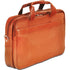 Mancini Leather Zippered Double Compartment for 15.6" Laptop / Tablet, 15.75" x 4.25" x 11.5", Cognac