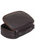 Medium Zippered Toiletry Bag, 10" x 5.5" x 3", Brown