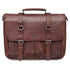 Single Compartment Briefcase for 15" Laptop with RFID Secure Pocket, 15.25" x 4" x 11.5", Brown