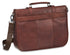 Single Compartment Briefcase for 15" Laptop with RFID Secure Pocket, 15.25" x 4" x 11.5", Brown