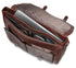 Single Compartment Briefcase for 15" Laptop with RFID Secure Pocket, 15.25" x 4" x 11.5", Brown