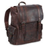 Mancini Leather Backpack for 15'' Laptop, 12.75" x 5.25" x 14.5", Brown