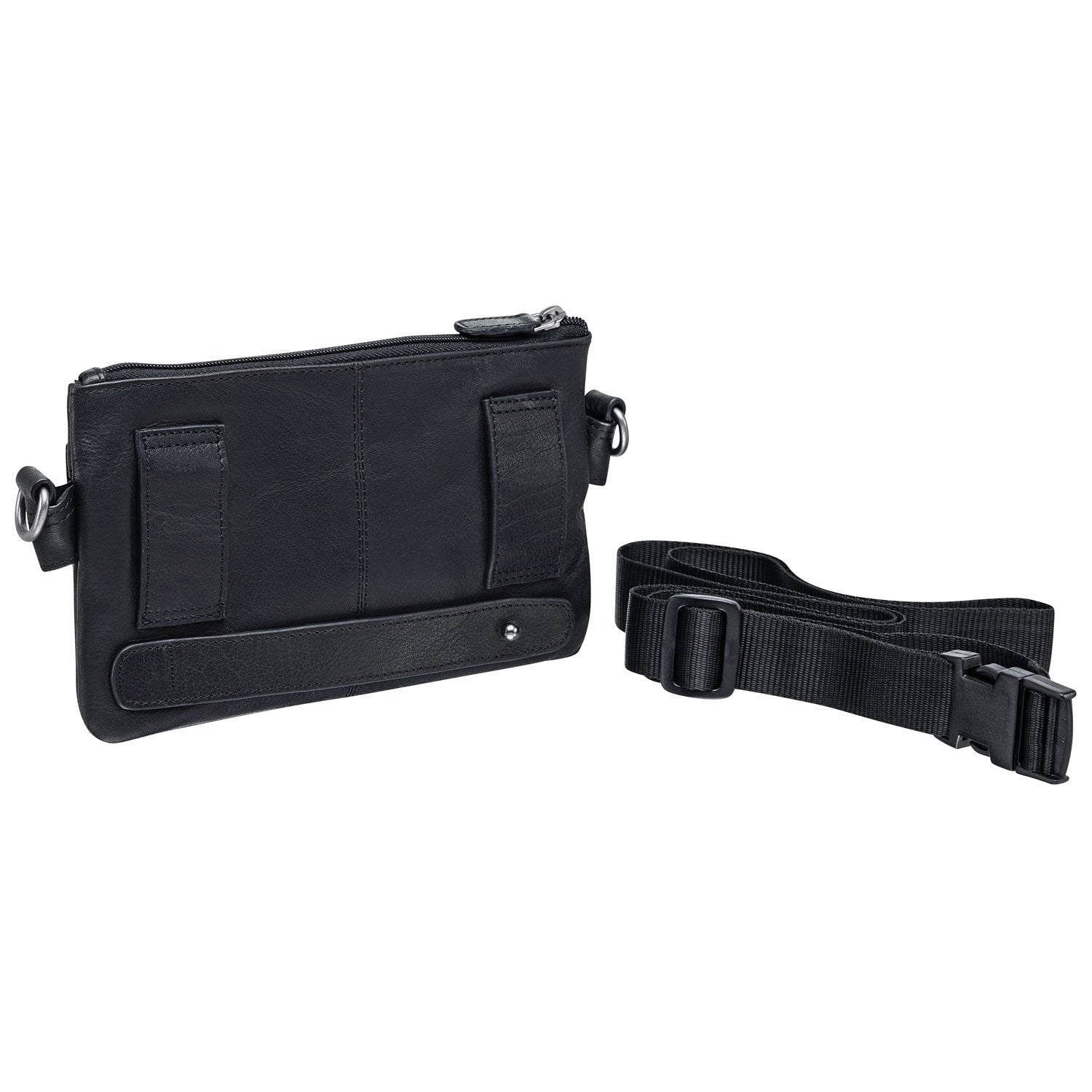 Multi Function Waist Bag, 9.5" x 2" x 5.5", Black