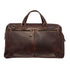 Mancini Leather Classic Carry-on Duffle Bag, 20" x 10" x 13.5", Brown