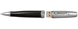 Monteverde Invincia 4 GB USB Carbon/Chrome Ballpoint Pen
