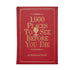 Graphic Image 1,000 Places to See Before You Die Red Genuine Leather