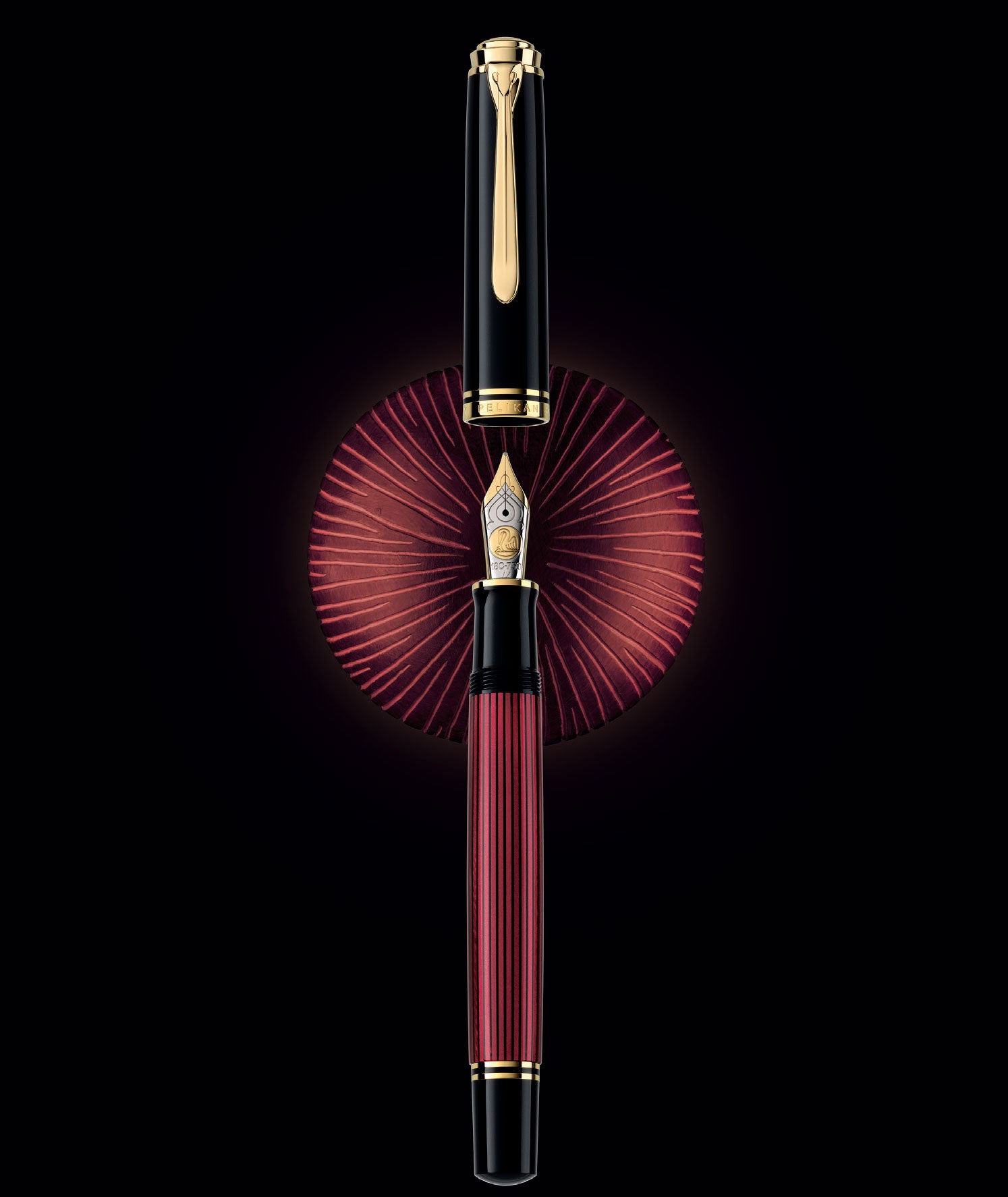 Pelikan Souveran M800 Black-Red Fountain Pen