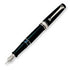 Aurora Pens Optima Resin 997CN Black W/ Chrome Trim Fountain Pen