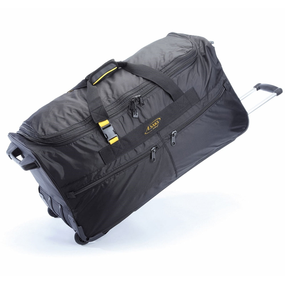 A Saks 31 Wheeled Trolley Expandable Rolling Duffle 