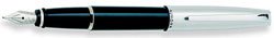 Aurora Pens Style Black w/ Chrome Cap FP E05