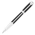 Dupont Line D Fountain Pen Black Lacquer with Palladium Placed Lacquer Medium ST410609
