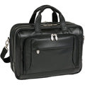 McKlein I Series 4457 West Loop Expandable Double Compartment Briefcase Full Grain Cashmere Napa Leather