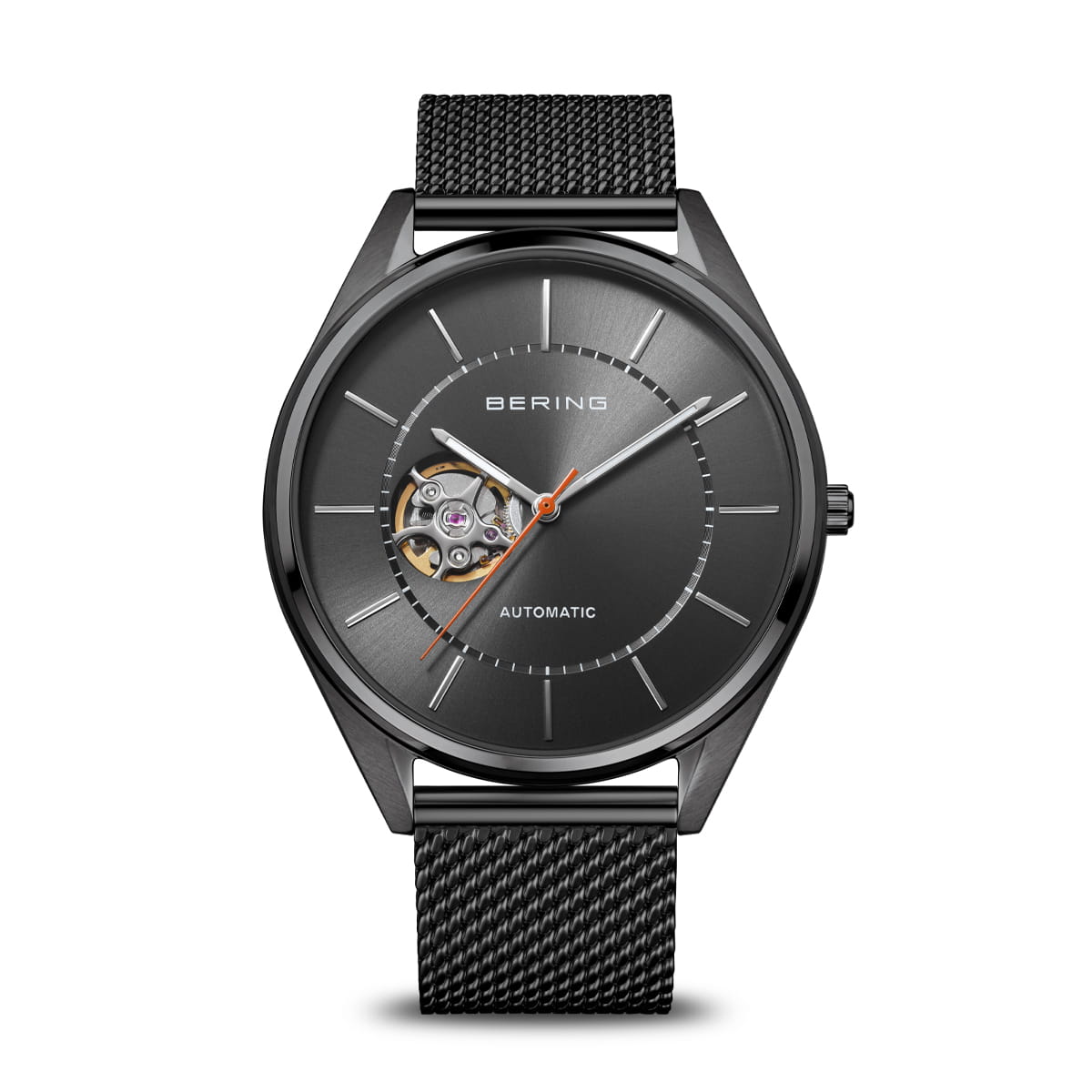 Bering Men's Watch | Automatic | Polished/Brushed Grey | Grey Dial | 16743-377