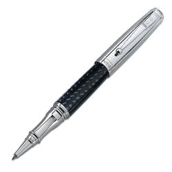 Monteverde Pens - Invincia - Chrome and Carbon Fiber Rollerball pen MV40064