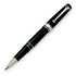 Aurora Pens Optima Resin 975CN Black W/ Chrome Trim Roller