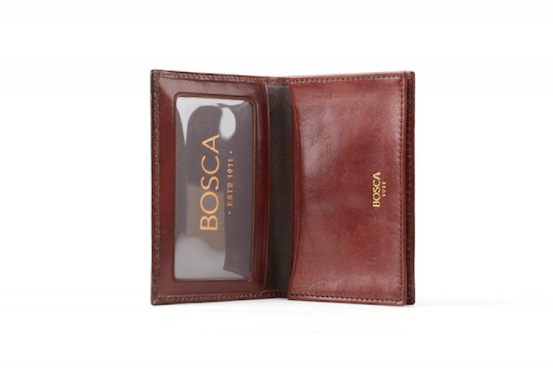 Bosca Full Gusset, 2 Pkt Card Case W/ I.D.