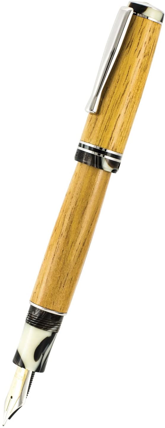 Delta Light Sea Wood Wooden Collection Fountain Pen 18k Fine Nib