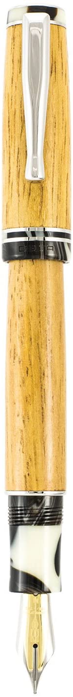 Delta Light Sea Wood Wooden Collection Fountain Pen 18k Fine Nib