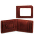 Jack Georges Voyager Collection #7748 Small Bi-Fold Wallet w/Money Clip-Brown 