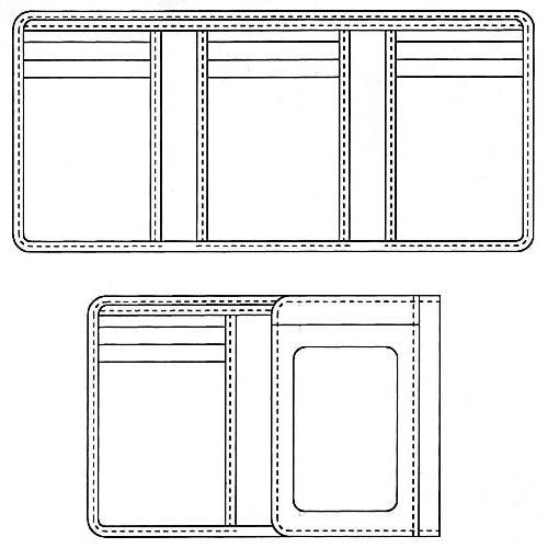 Jack Georges Voyager Tri-Fold Wallet #7305