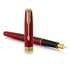 Parker Sonnet Red Lacquer GT Fountain Pen with Steel Nib