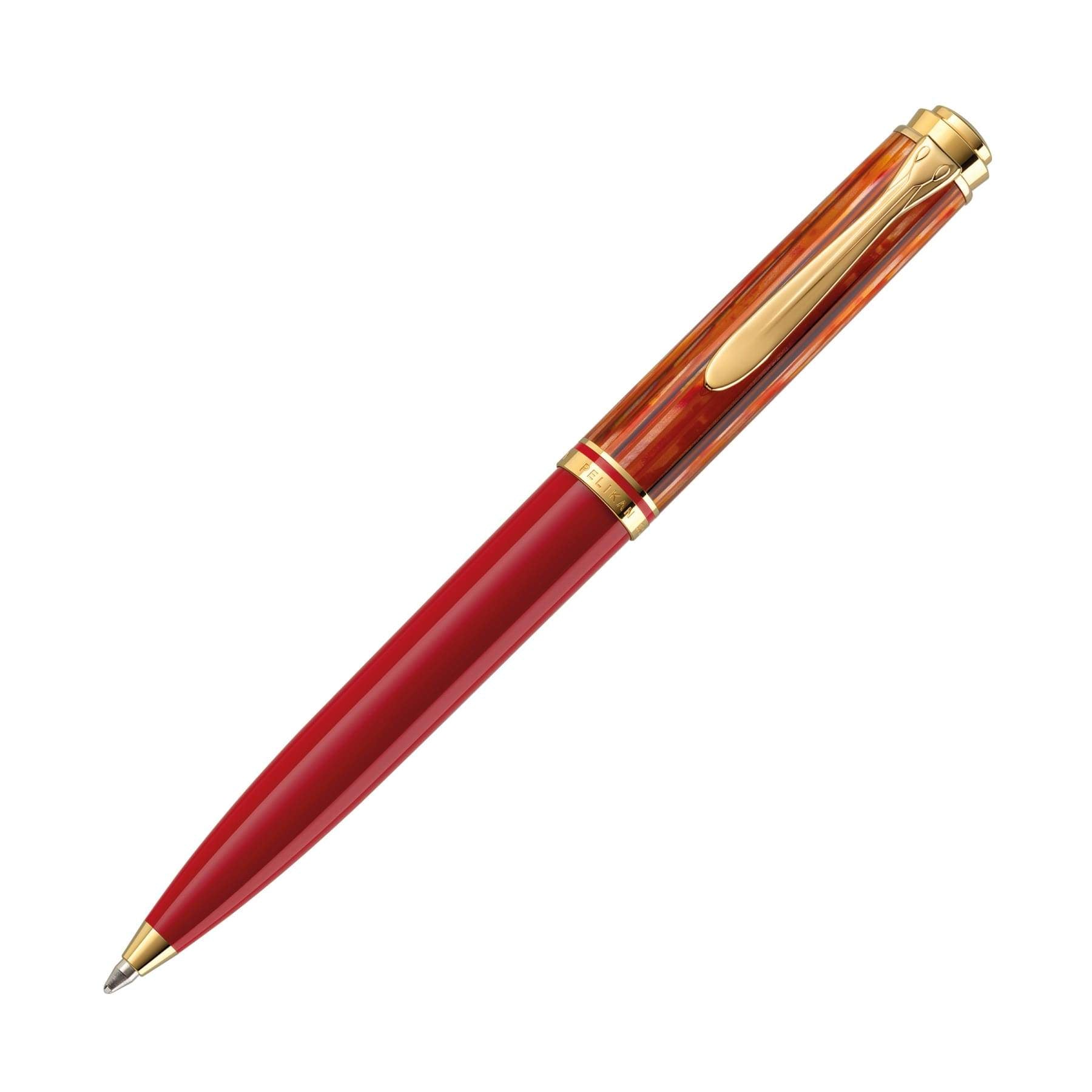 Pelikan Pens Souveran K600 Special Edition Tortoise Shell Red Ballpoint Pen