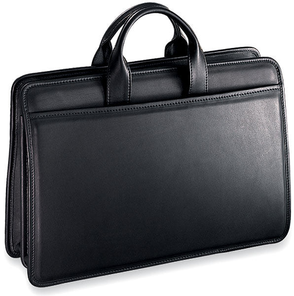 Jack Georges Platinum Special Edition #8203 Triple gusset top zip briefcase
