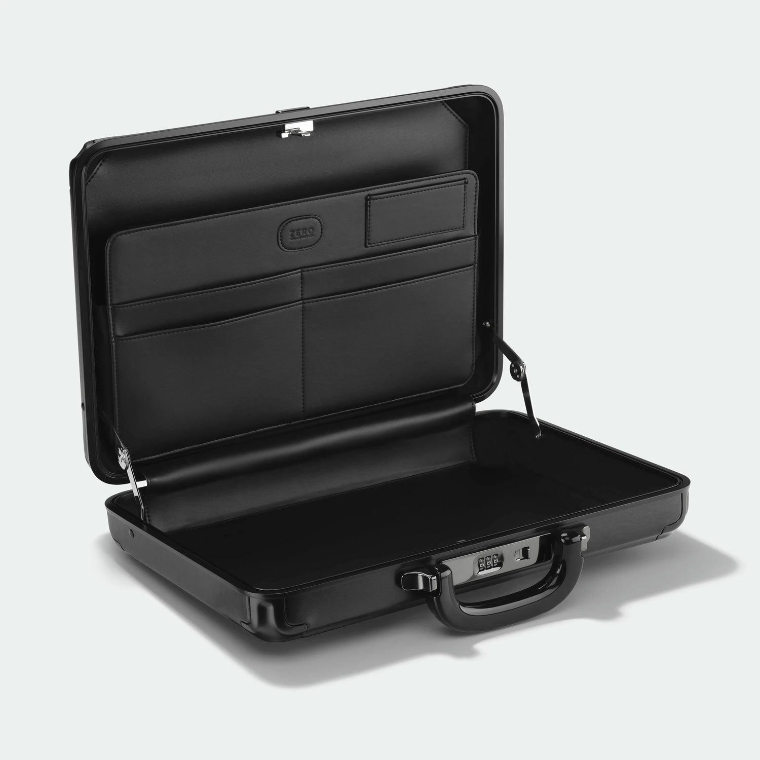 Zero Halliburton Pursuit Aluminum Medium Attache Case Black